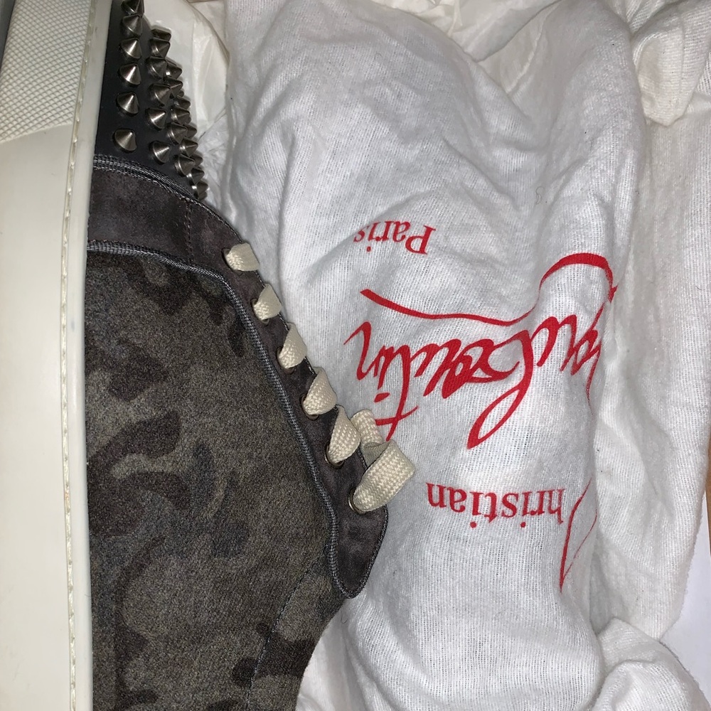 Christian Louboutin Junior Spikes Flat Calf